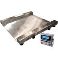 Optima Scale Mfg. Optima 917 Series Heavy Duty Stainless Steel Washdown Drum Scale W/LED Indicator, 2,000 lb x 0.5 lb OP-917-SS-PT-SQ-2000LED